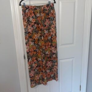 billabong casual floral pants size large